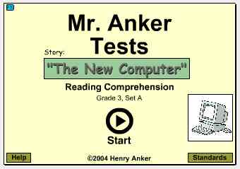 Mr Anker Tests 3rd Grade Activities