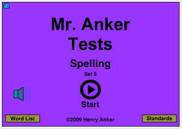 Mr Anker Tests 3rd Grade Activities