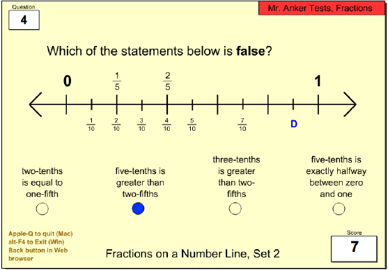 Mr. Anker Tests Fractions Activities