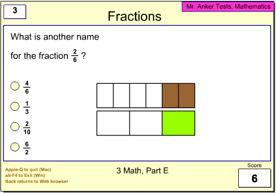 Mr. Anker Tests General Math By Grade Level