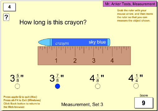 Mr Anker Tests Measurement Practice